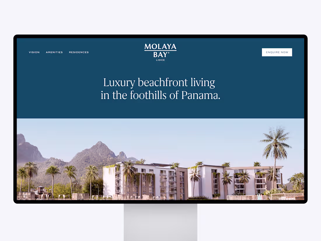 Cover image for Landing Page Design for a Luxury Real Estate Development