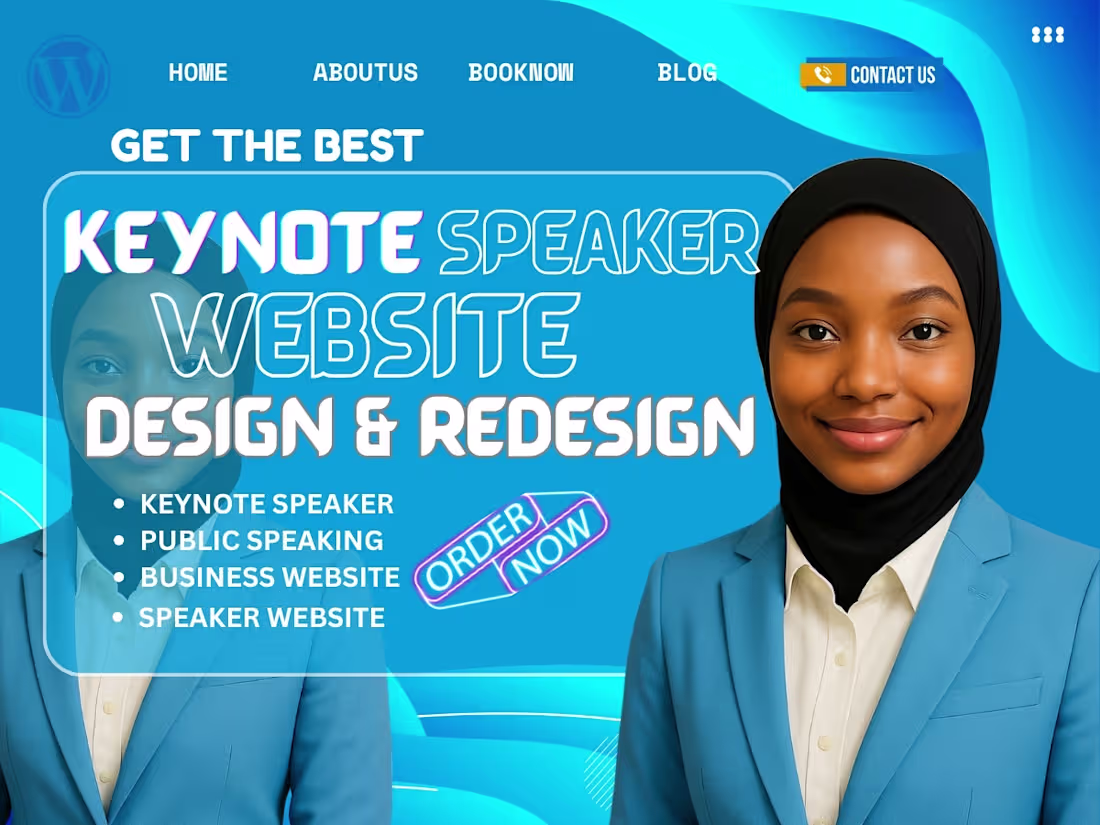Cover image for Keynote Website| Public Speaker| Coaching website| Landing page