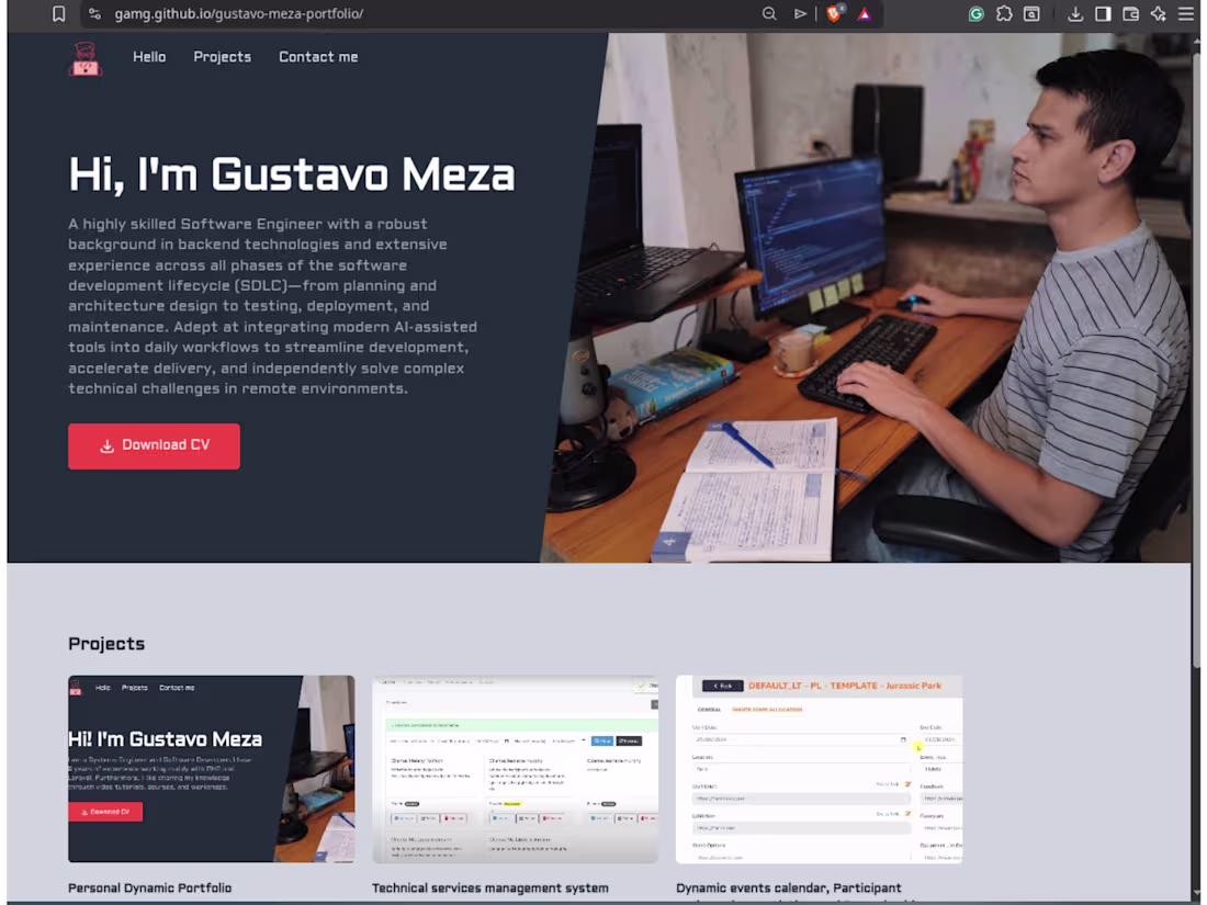 Cover image for Built a dynamic portfolio platform