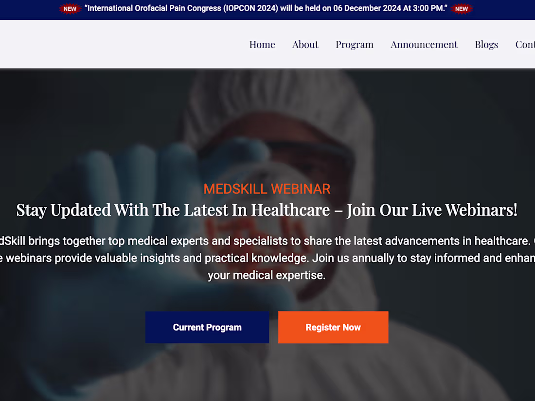Cover image for Design and Development of MedSkill.in – An Online Webinar Manag