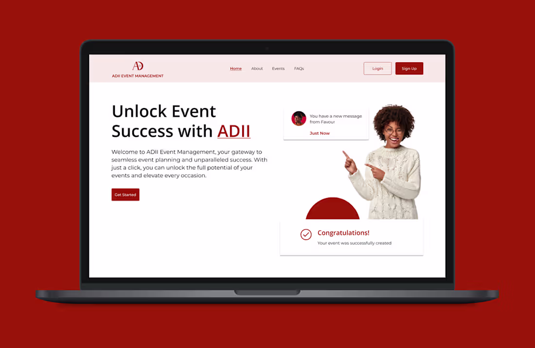 Cover image for ADII EVENT MANAGEMENT PLATFORM :: Behance