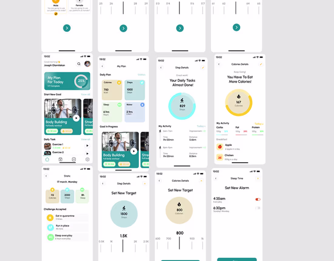 Cover image for Fitness App Design