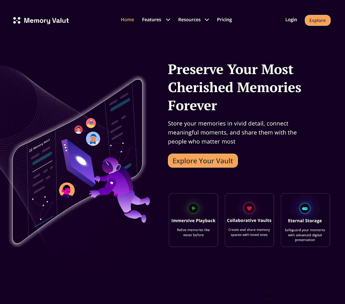 Cover image for Memory vault 