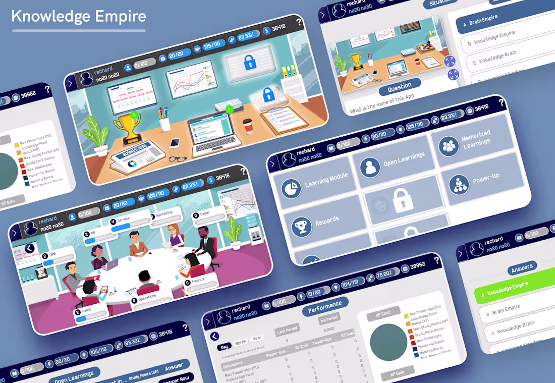 Cover image for Knowledge Empire - Gamified Micro-Learning App