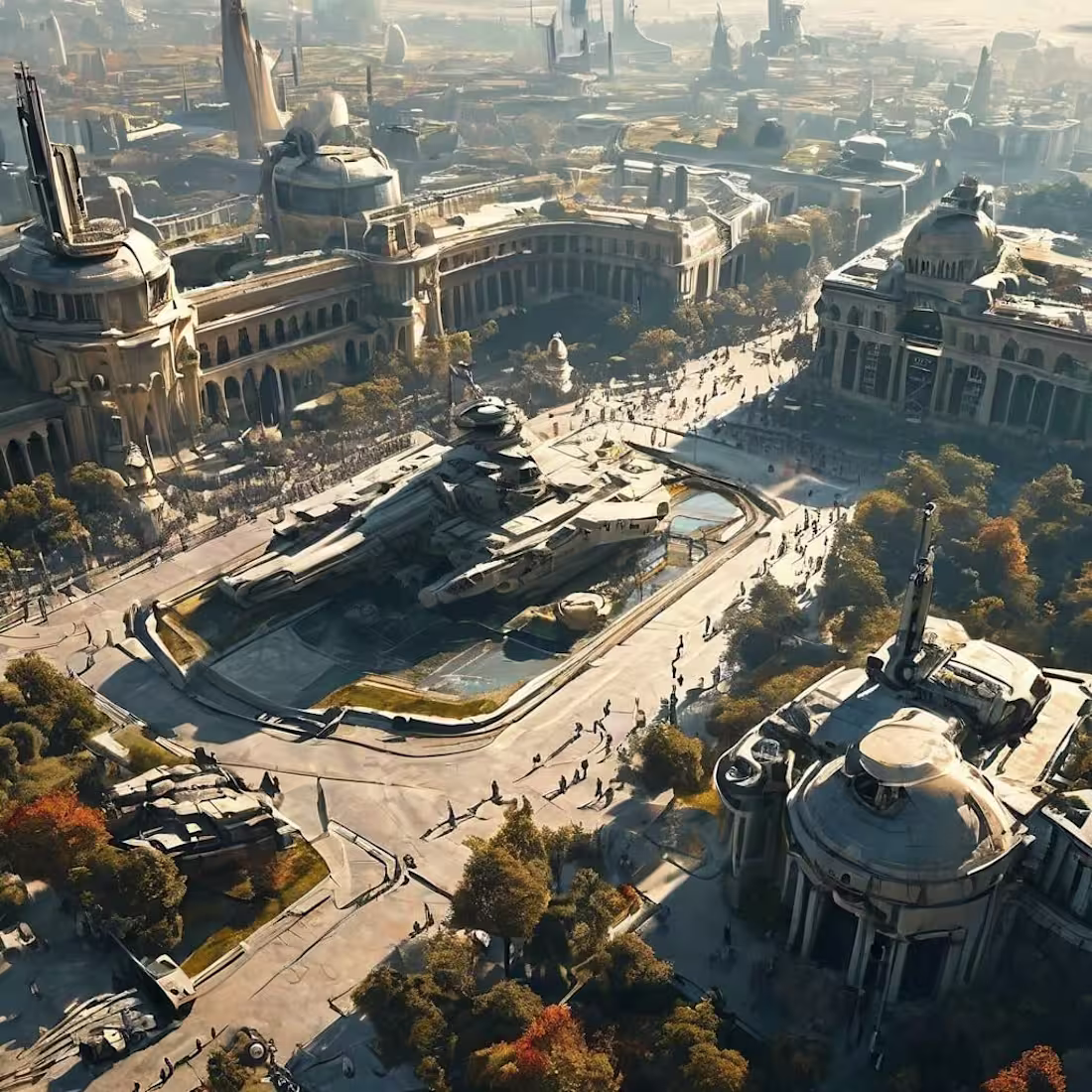 Cover image for Valfareo City from high