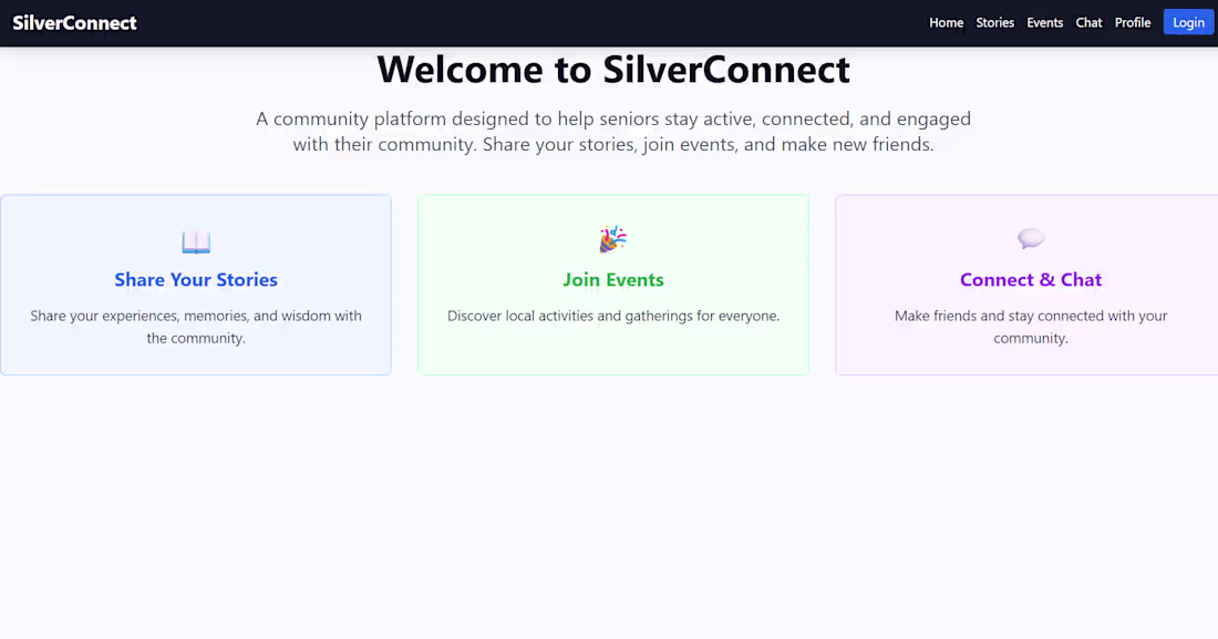 Cover image for SilverConnect – Social Networking Platform Development