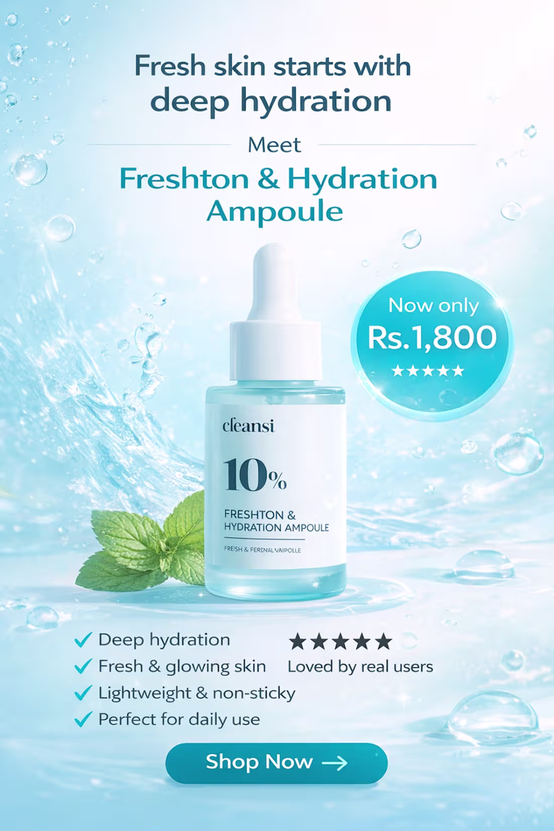 Cover image for Designed a modern skincare product