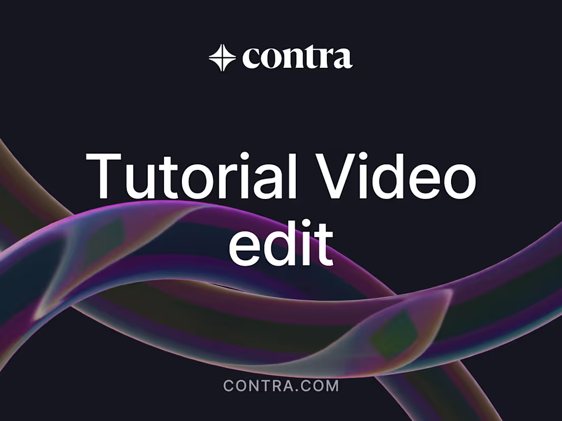 Cover image for Tutorial Video Edit