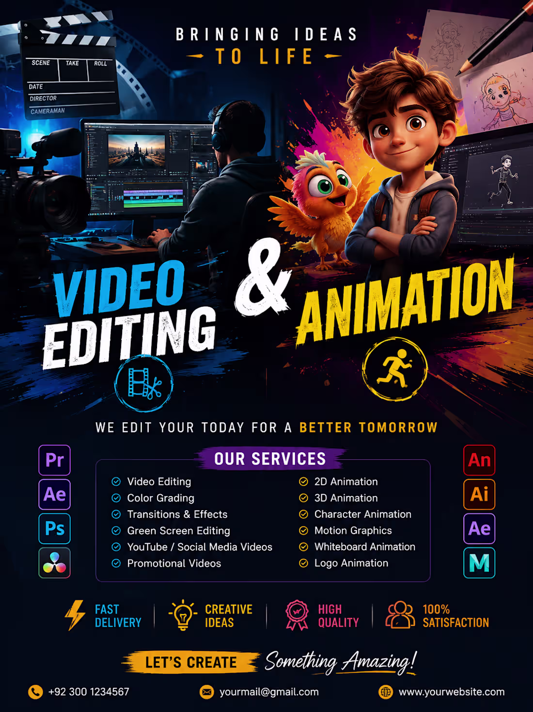 Cover image for video editing & animation 