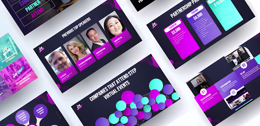 Cover image for Virtual Events Pitch Deck for STEP Anywhere