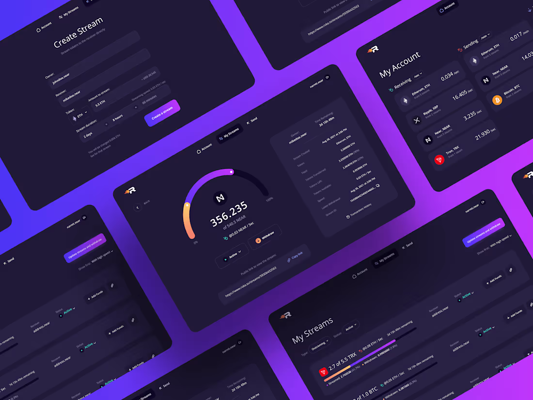 Cover image for Design for Web3 Fintech product Roketo Old 