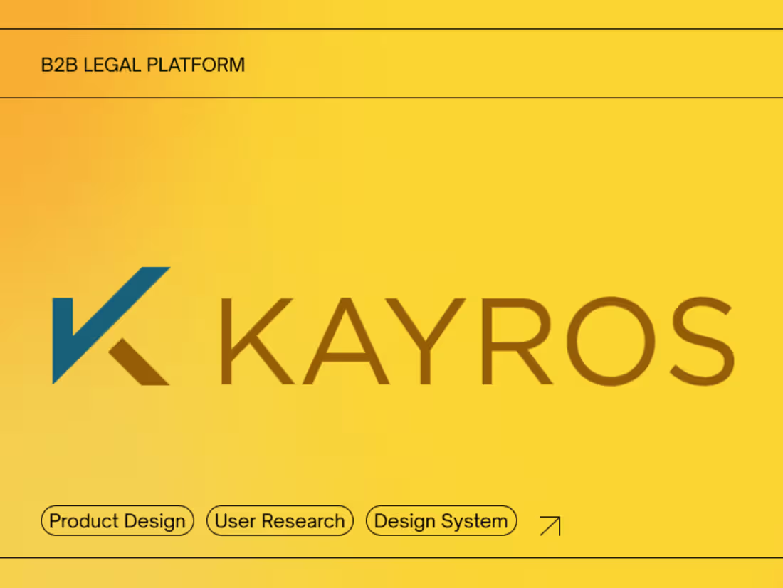 Cover image for Kayros Case study — Olha Pushkarova
