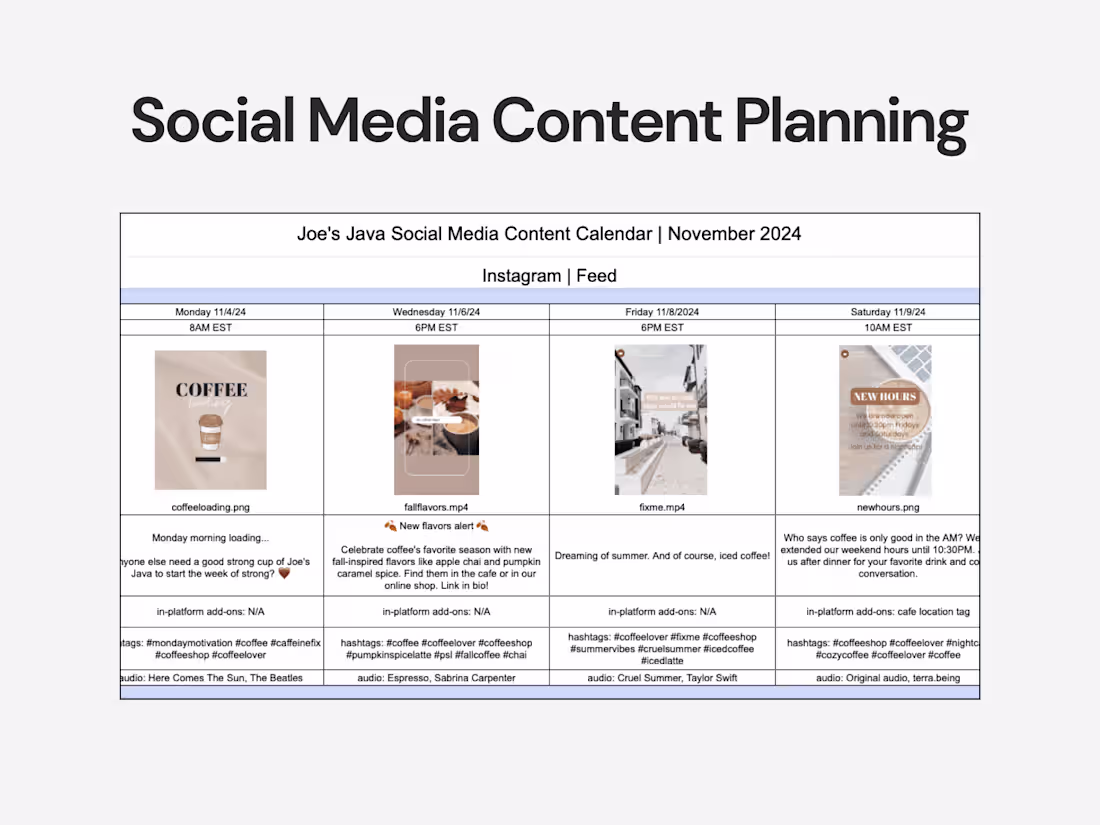 Cover image for Social Media Content Calendar and Planning
