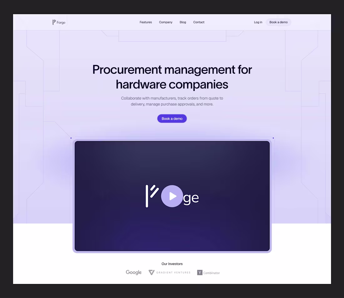 Cover image for Forge Website (Saas)