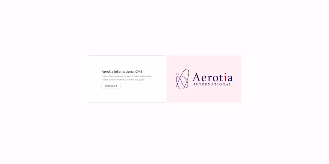 Cover image for Aerotia Website CMS