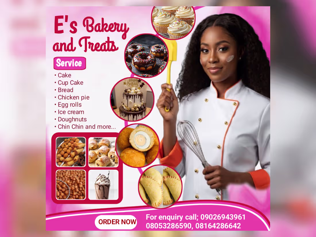 Cover image for This bakery flyer was designed
