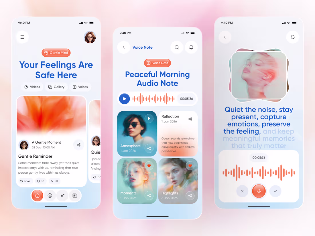 Cover image for Mental Health App UI —