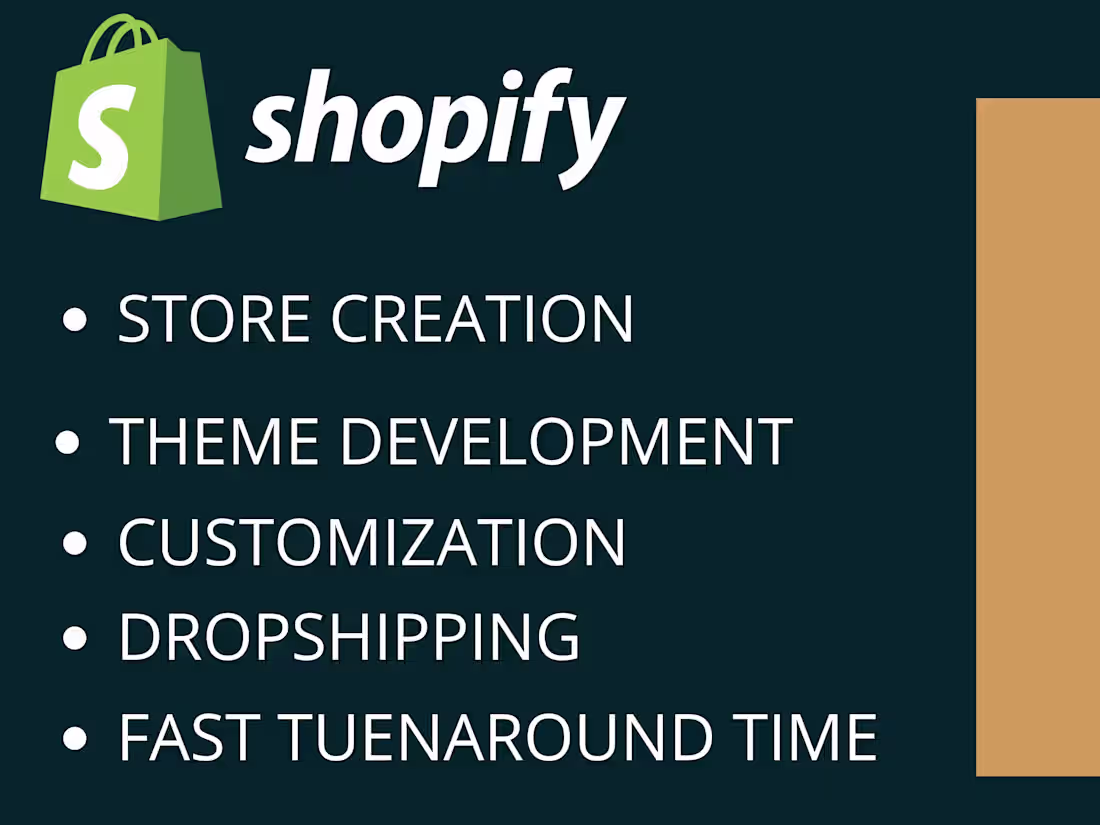 Cover image for i will create or customize your shopify store look professional 