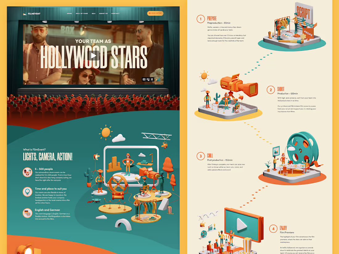 Cover image for Filmevent Website and Marketing Materials