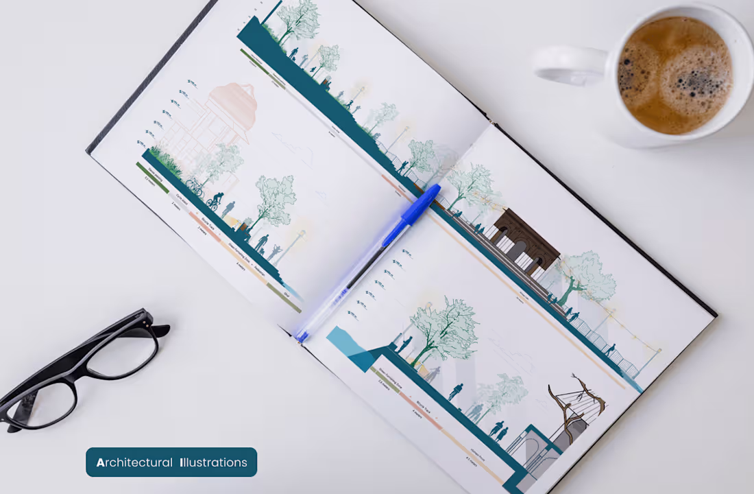 Cover image for Architectural Illustrations (Sections)
