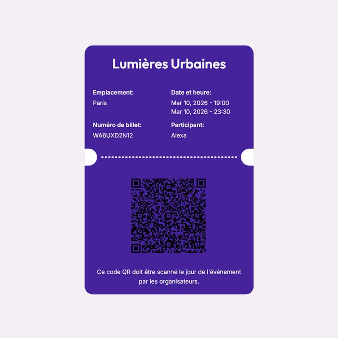 Cover image for Digital ticket design
Created for a