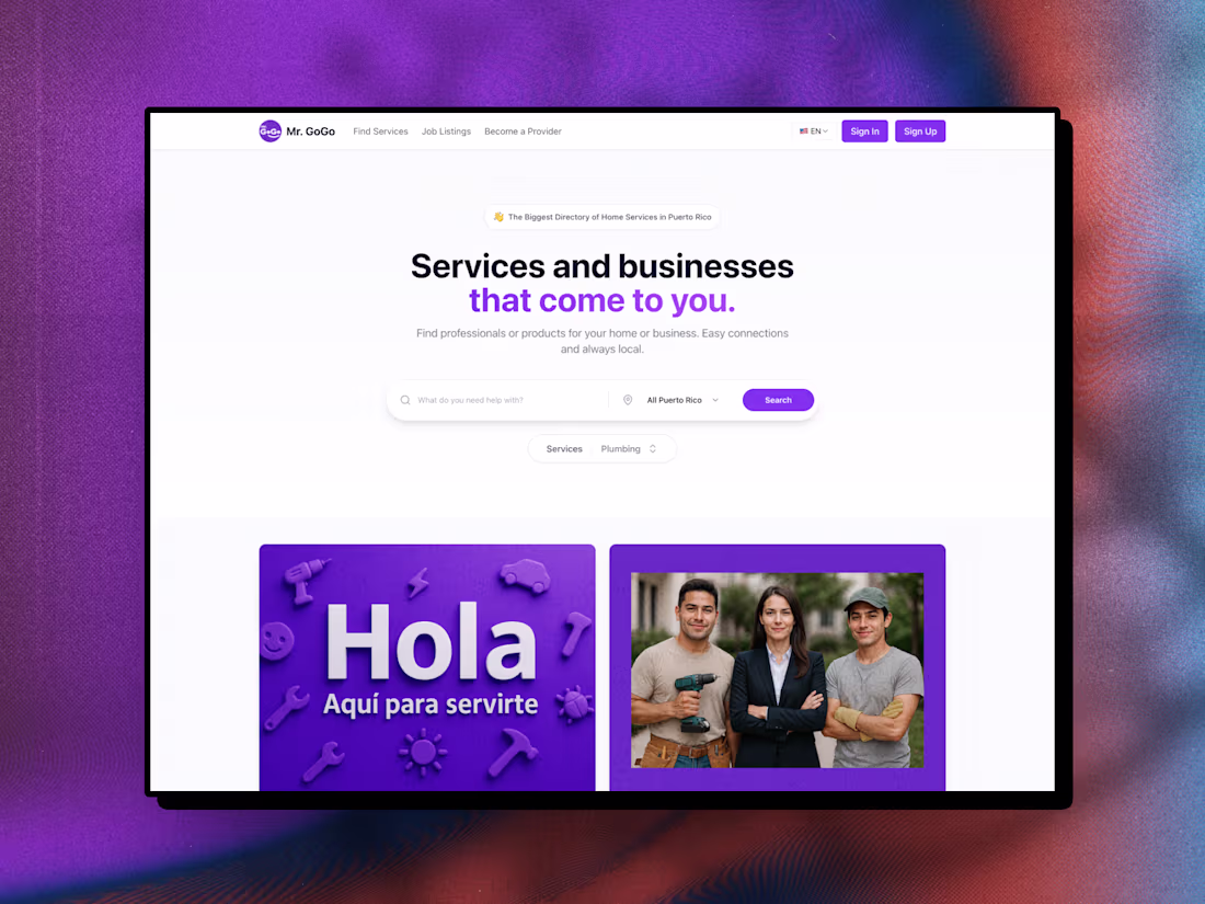 Cover image for Development of Mr. GoGo Service Marketplace Platform