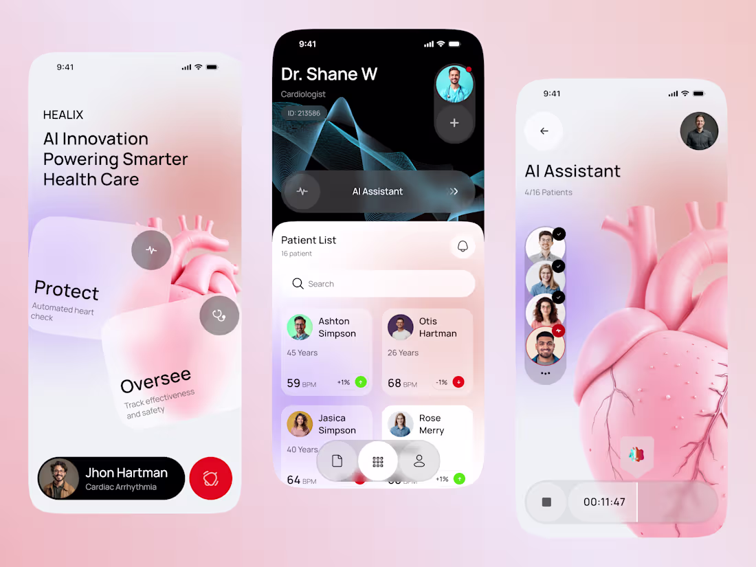 Cover image for Healix AI – Smart Cardiac Care Mobile App Hello, Everyone! �...