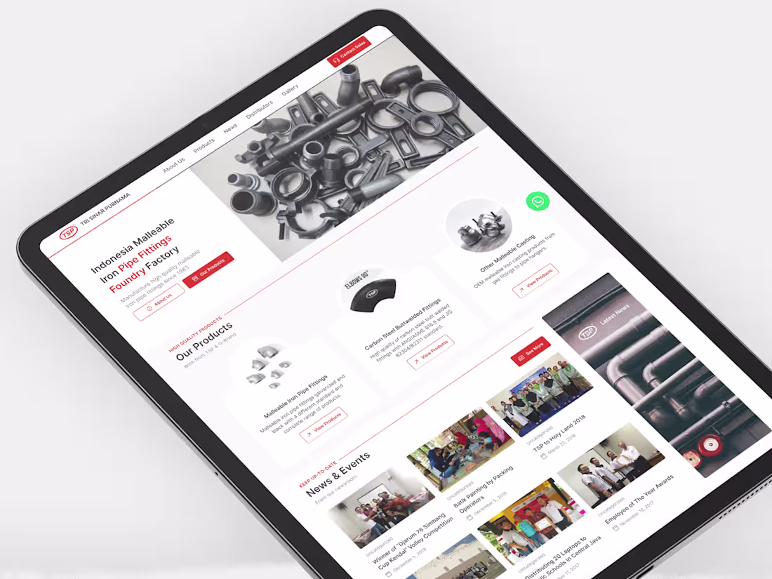 Cover image for Tri Sinar Purnama (2022) • Landing Page Design