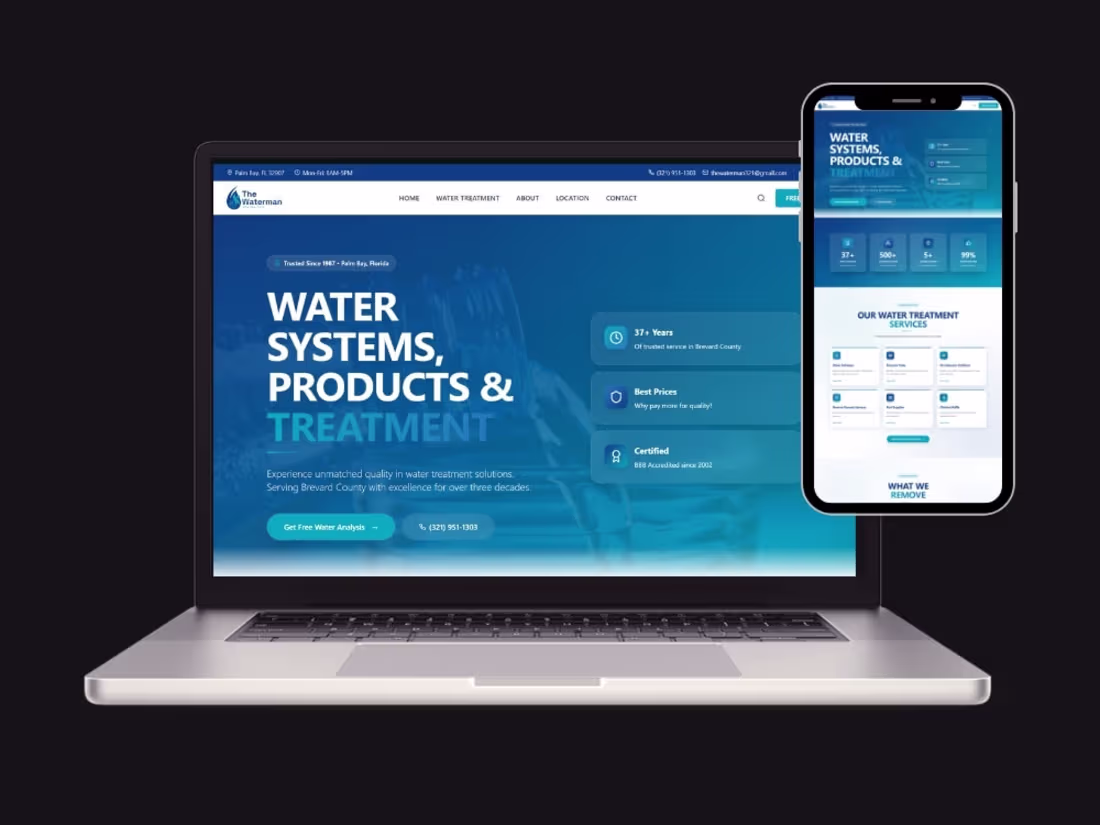 Cover image for The Waterman - Water Treatment Systems in Palm Bay, FL