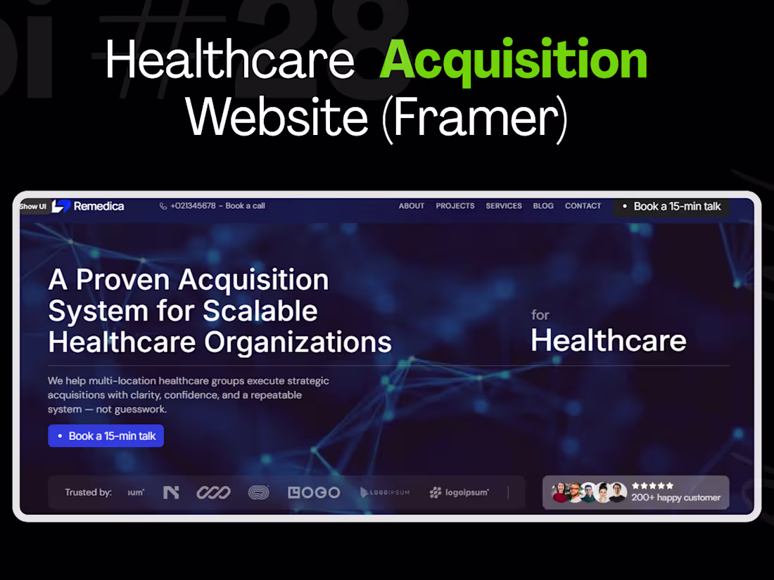 Cover image for Romedica Healthcare Website Design and Development