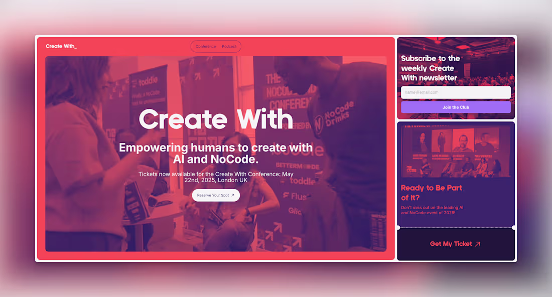 Cover image for Design & Branding Lead for the Create With Conference