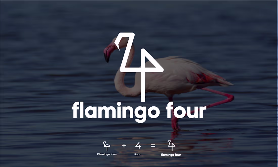 Cover image for Flamingo Four Logo design