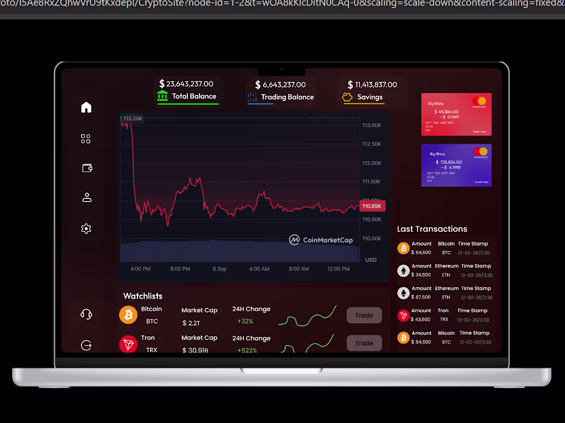 Cover image for Full working prototype of a web3 cryptocurrency webapp