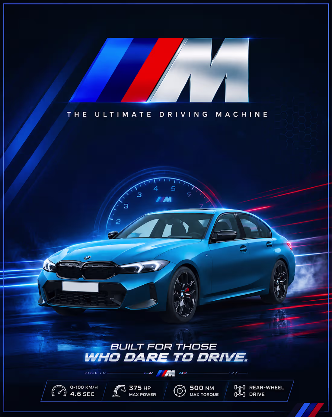 Cover image for Created a premium automotive poster
