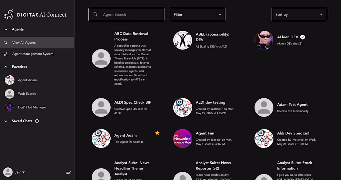 Cover image for Front-End Development for Digitas AI Platform
