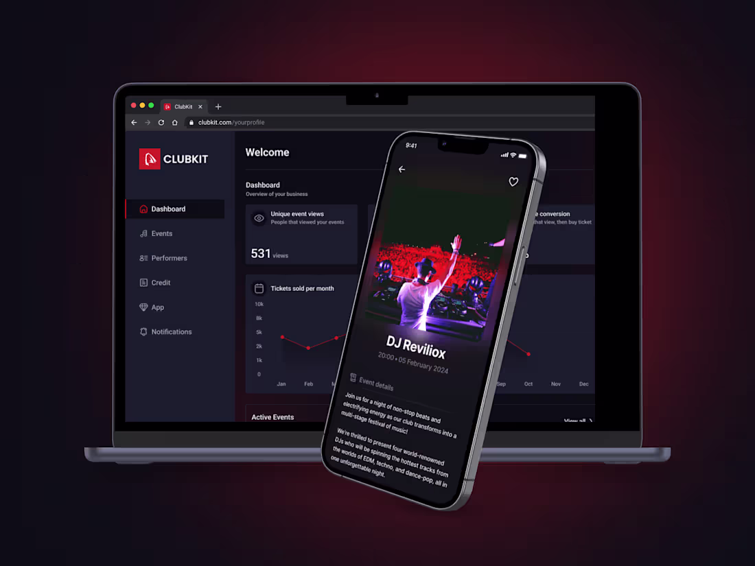 Cover image for ClubKit - mobile and web app