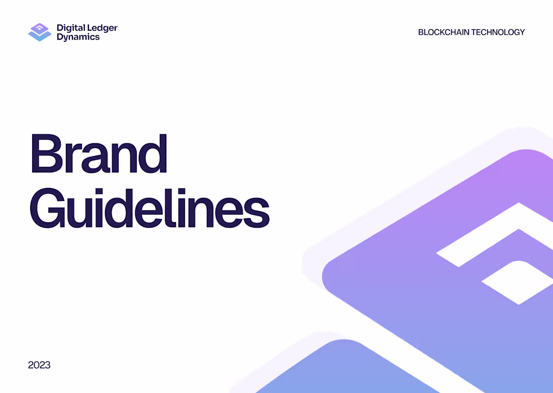 Cover image for Visual Identity Design for DLD — Blockchain Tecnology
