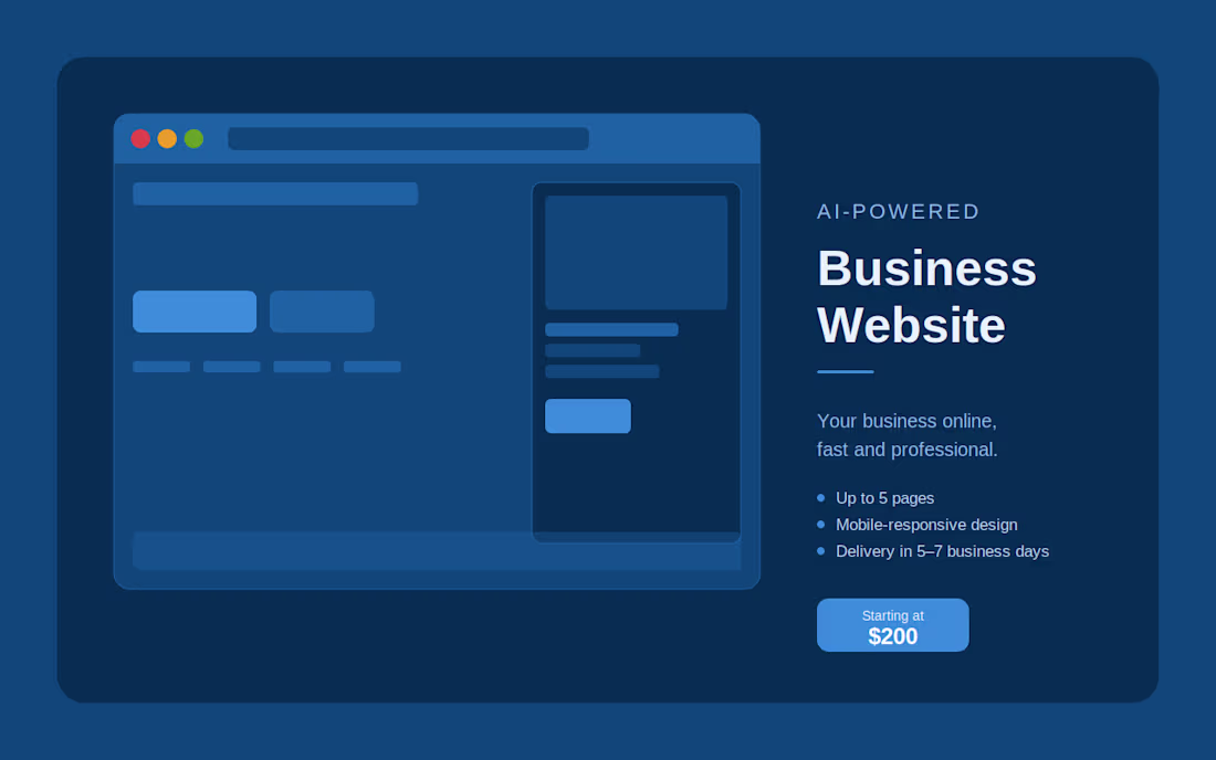 Cover image for AI-Powered Business Website