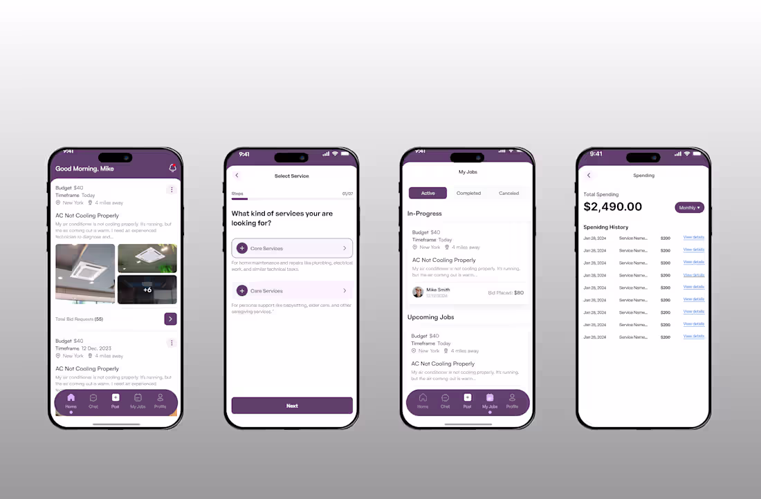 Cover image for  Home & Care Services Booking App