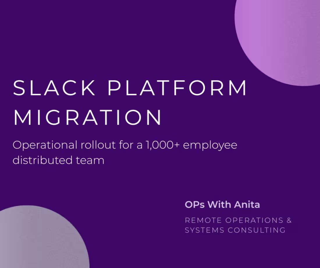 Cover image for Slack Platform Migration