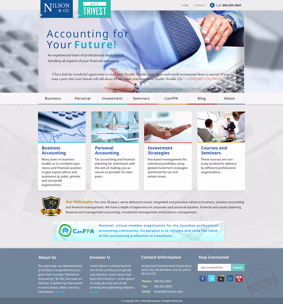 Cover image for Nilson Accounting Firm