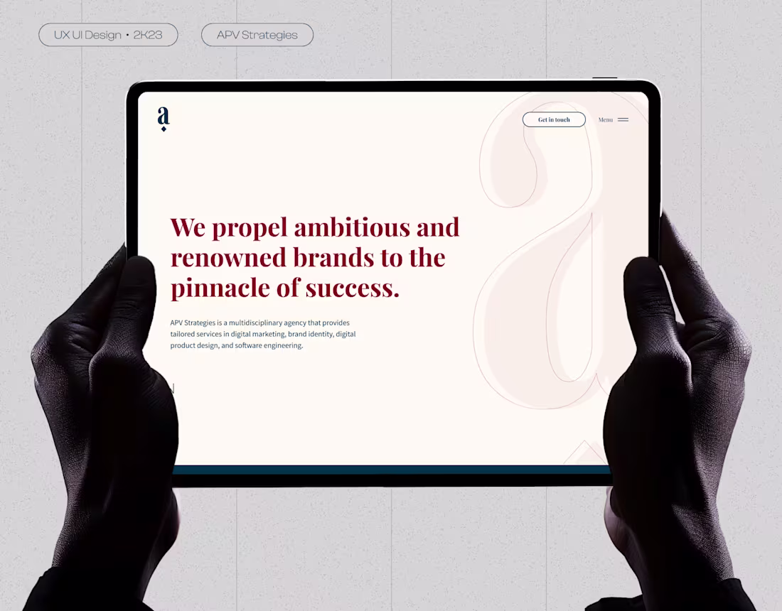 Cover image for Digital Agency Website - UX UI Design