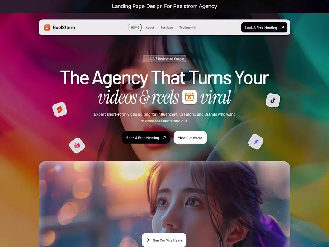 Cover image for RellStrom — Viral Video & Reels Agency