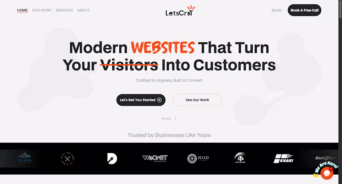 Cover image for LetsCr8T Website Design