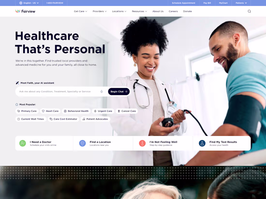 Cover image for Fairview Health — AI-Assisted Patient