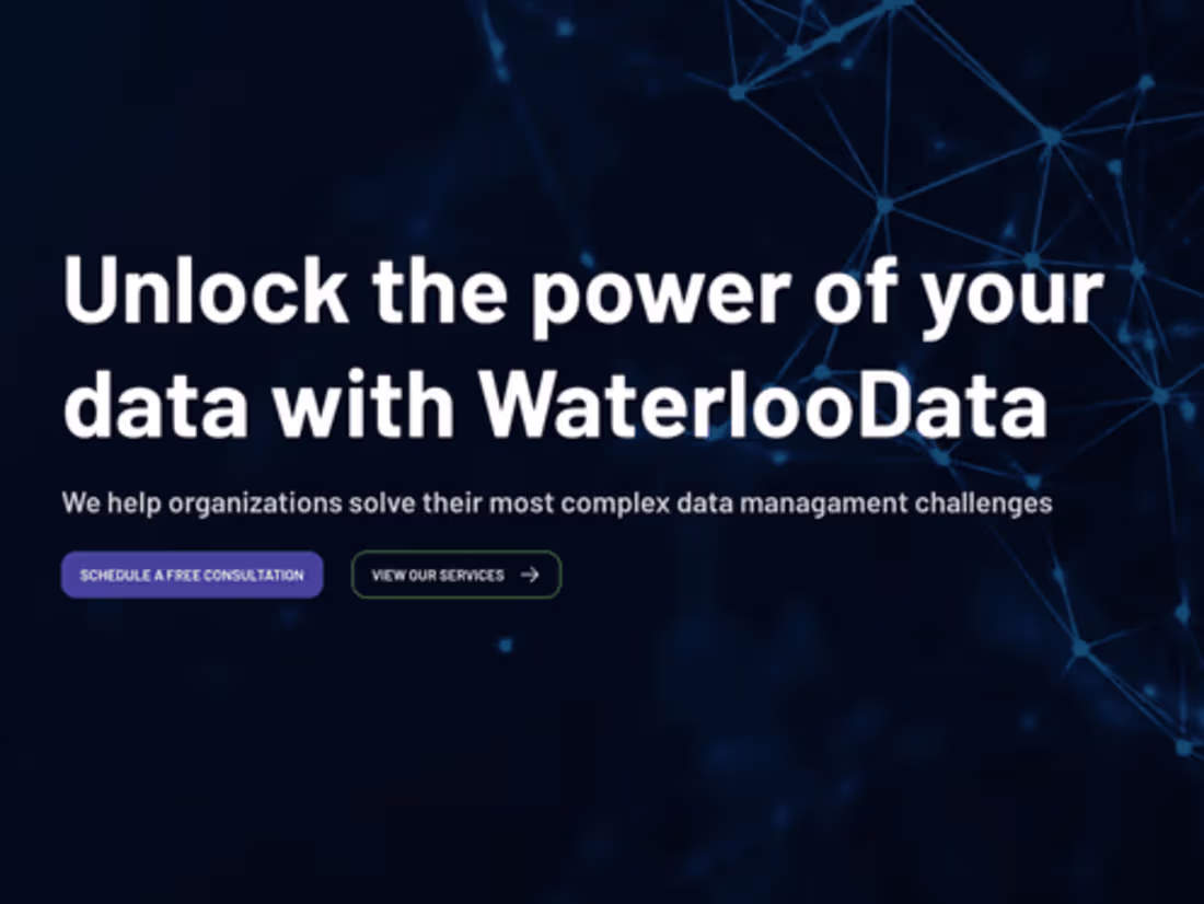 Cover image for WaterlooData Website Redesign and Re-platform