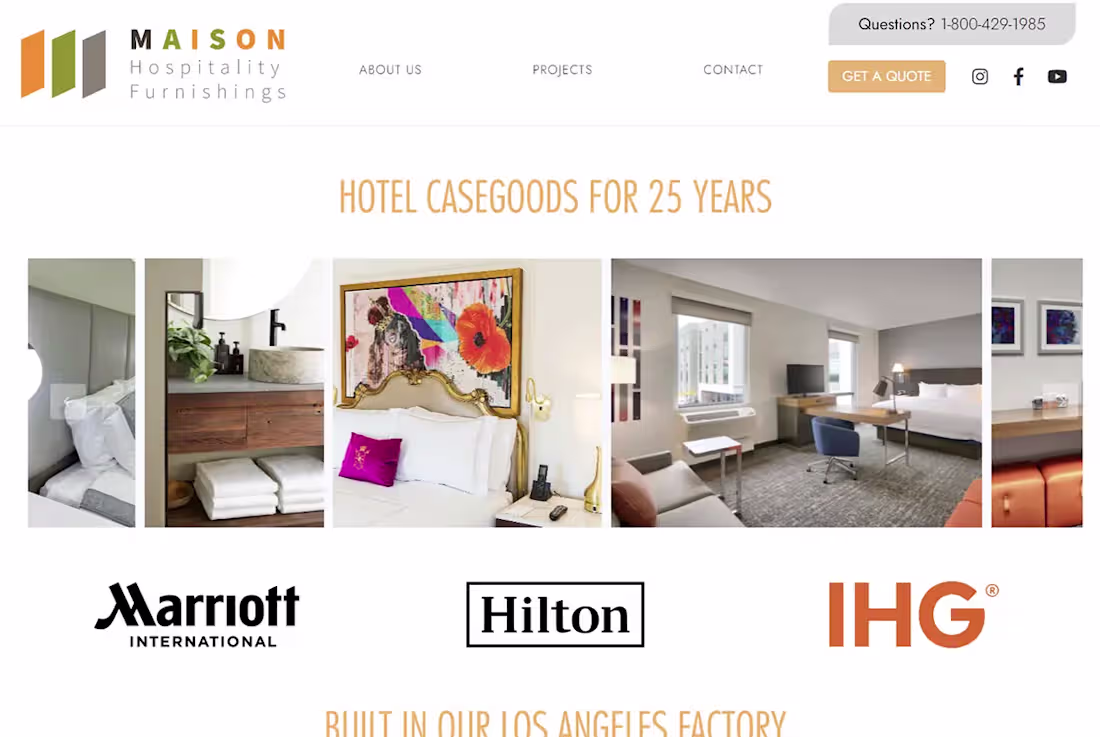 Cover image for Maison Hospitality Furnishings
One of our