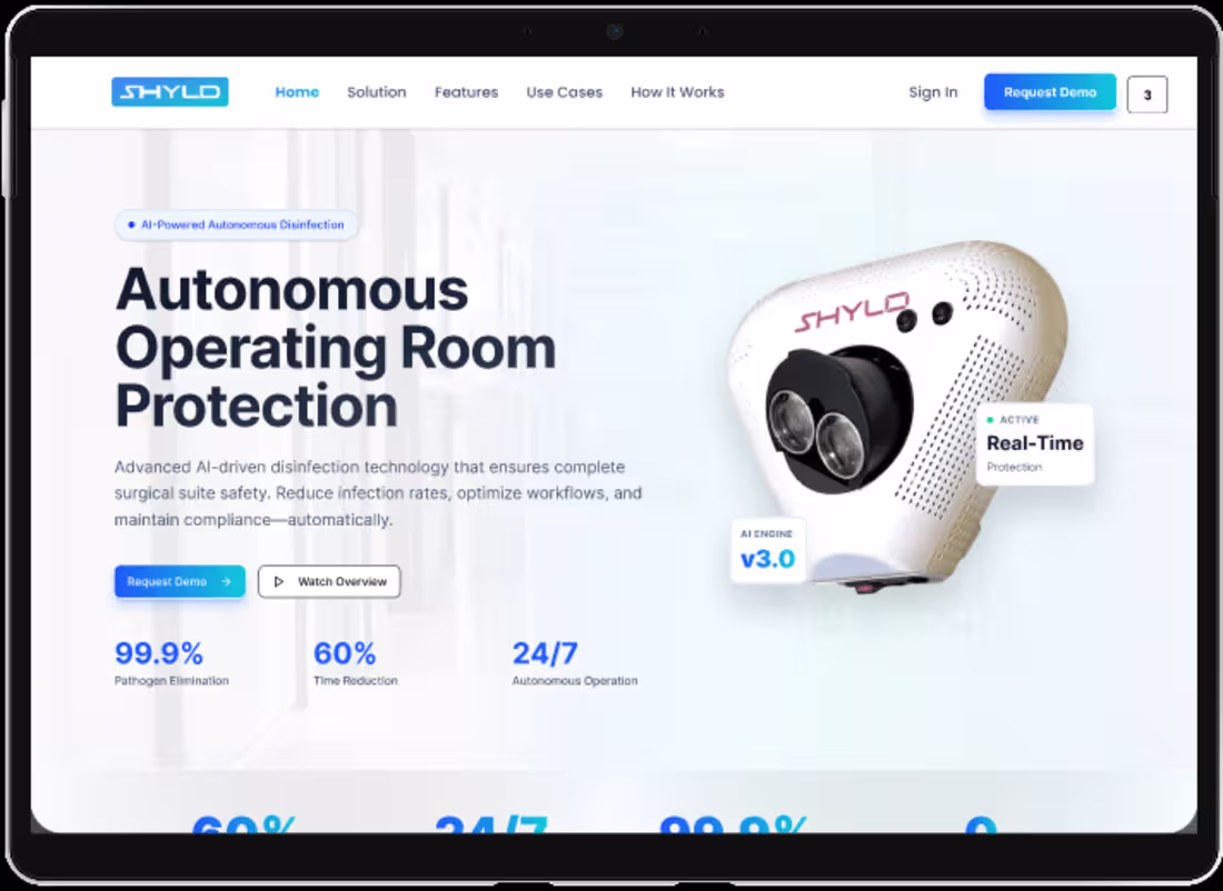 Cover image for SHYLD Website Design – Autonomous