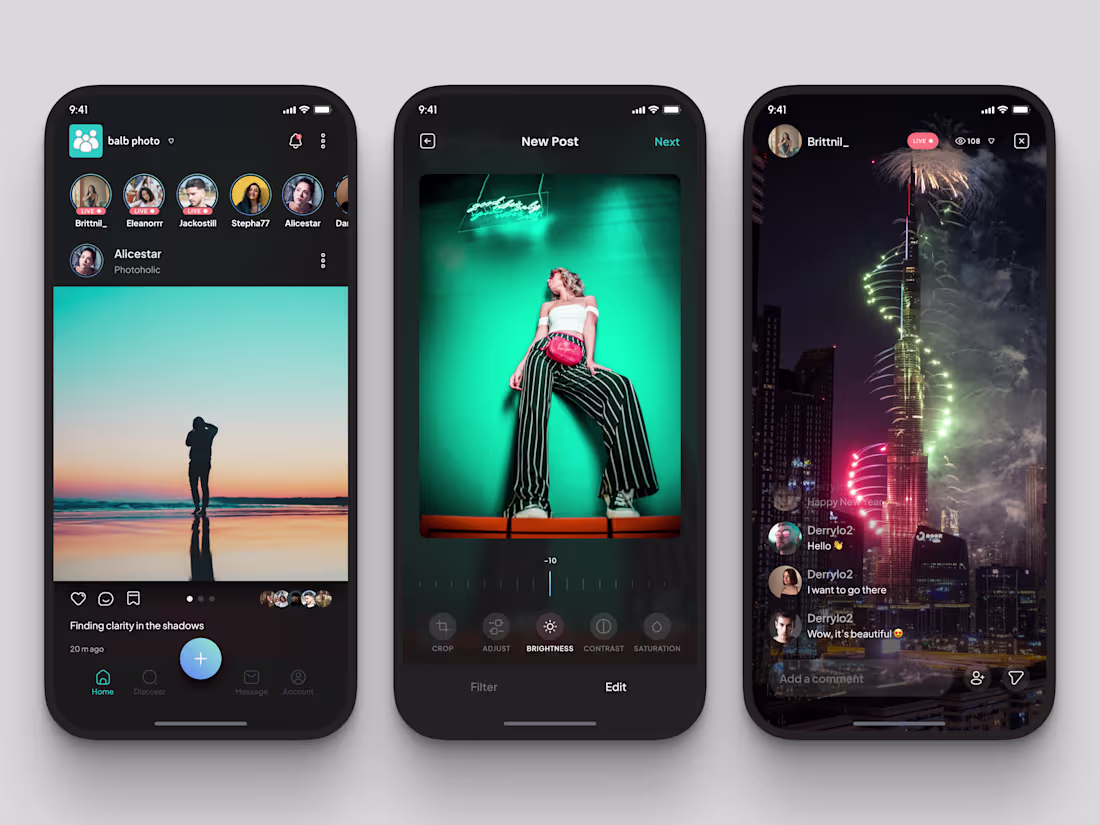 Cover image for Social Media App Design Save it for your inspo 👌🏻