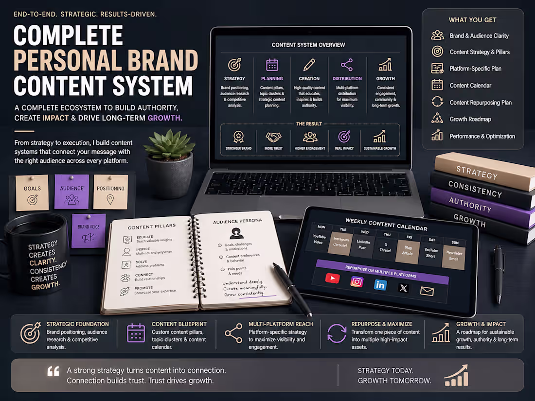 Cover image for Designed a complete personal brand